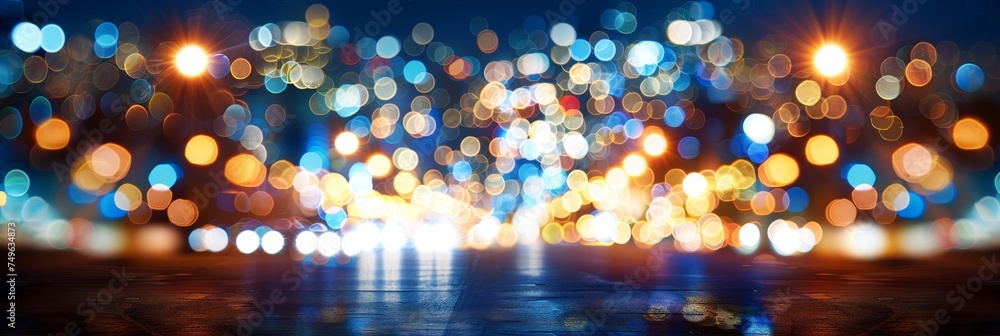 Aufkleber blurred bokeh effect abstract design background in soft color tones for graphic design projects