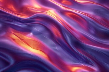 Obraz premium a vibrant colorful background with curves, in the style of made of liquid metal, whimsical topography, luminous 3d objects, layered fibers. Generative AI