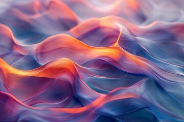 a vibrant colorful background with curves, in the style of made of liquid metal, whimsical topography, luminous 3d objects, layered fibers. Generative AI