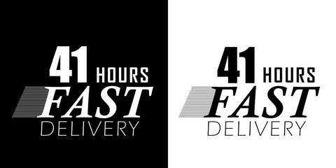 Fast delivery in 41 hours. Express delivery, fast and urgent shipping