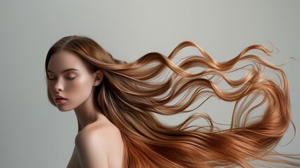 A flowing, supple hair bust