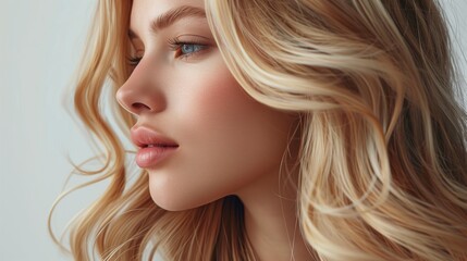 Fototapeta premium A flowing, supple hair bust