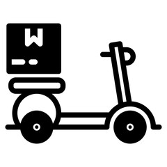 Shipping  delivery  motorcycle icon symbol.