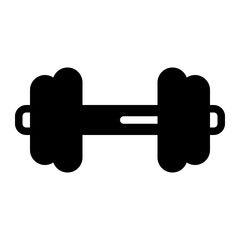 This is the Dumbbell icon from the Hotel icon collection with an Solid style