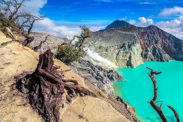 Crater volcano Ijen, Java