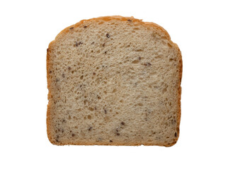 Loaf of bread isolated on the white background. Piece of homemade wheat bread