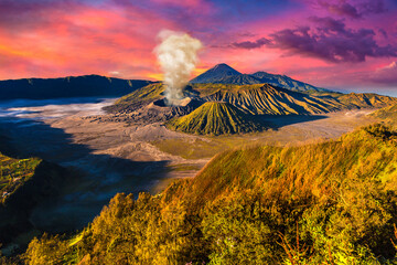 Sunrise at volcano Bromo, Java
