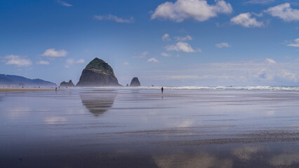 Cannon Beach with Haystack Rock in the background