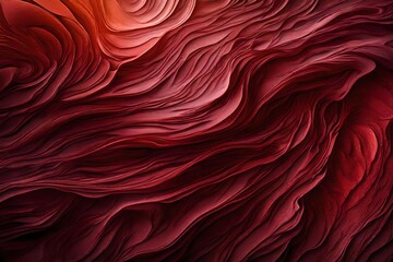 Hyperrelistic maroon smooth waves texture wallpaper