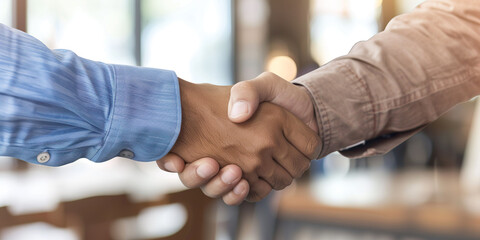 Pair of hands shaking, to close a deal
