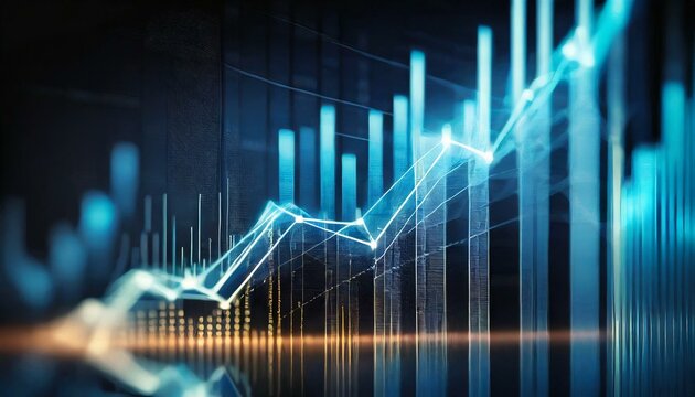 Gr&aacute;fico ascendente. Estad&iacute;sticas. Econom&iacute;a.