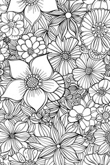Flowers Coloring Page