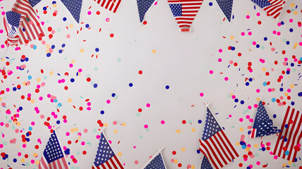 Celebrate Presidents Day with an energetic banner mockup showcasing American flags