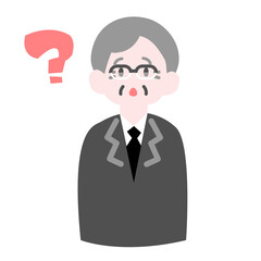 分からなくなるシニア男性会社員