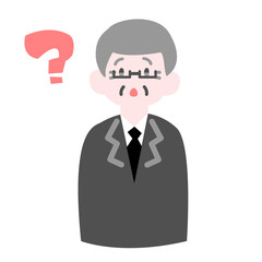 分からなくなるシニア男性会社員