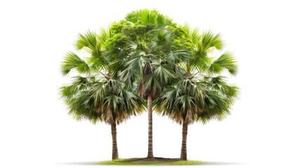 Fototapeta premium Palm sugar tree isolated on white background.