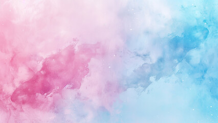 Fototapeta premium Ethereal Gradient: An Abstract Watercolor Symphony in Blue and Pink