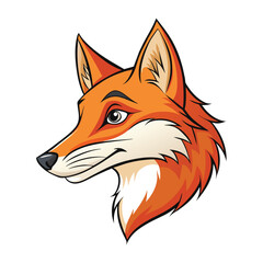 Fototapeta premium Fox head vector illustration