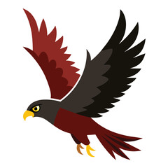 Flying eagle vector illustration