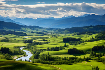 Fototapeta na wymiar Splendid, serene and sprawling: Experiencing British Columbia's bountiful farmlands