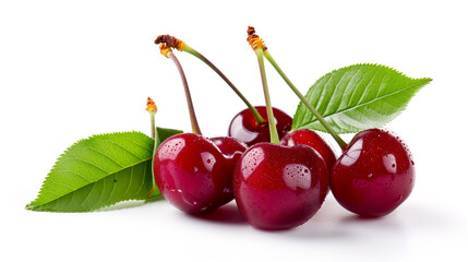 Cherries with Leaves