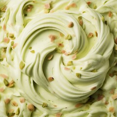 Pistachio ice cream background texture