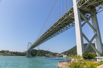 関門橋が一望できる風景