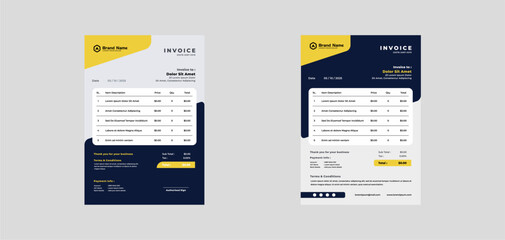 design invoice template business vector