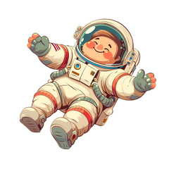Cute Chubby Cosmonaut Adventure