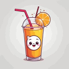 Cute Drink Cartoon Design Very Cool