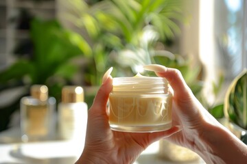 Beauty Face Skin care strength Aloe Vera. Natural organic Skincare products: Bath salts cosmetic lotion, moisture Adaptogenic skincare gel, Dermatitis serum and blank cream tube Naturalist jar pot