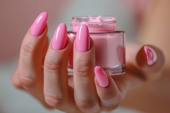 Beauty Face Fingernail Aloe Vera. Natural organic Skincare products: care cosmetic lotion, moisture Reviving gel, Complexion perfecting serum and blank cream tube Palmitoyl pentapeptide 4 jar pot