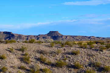 Mountains of the Chisos Basin, in Big Bend National Park, in southwest Texas.
