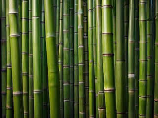 Fototapeta na wymiar image of green bamboo texture, wallpaper on the wall, full screen.