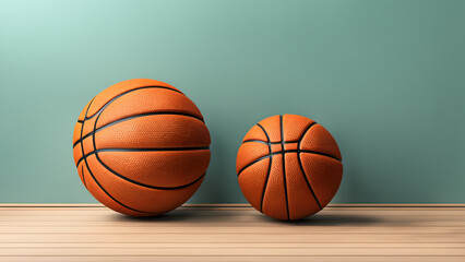 Fototapeta premium Symbol of Sportsmanship. 3D Isolated Basketball Ball Image, Representing Fair Play and Integrity in Competitive Sports