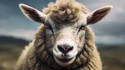 Obraz premium portrait of a sheep