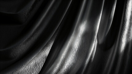 Obraz premium Velvet Shadows: A Play of Light and Darkness on Fabric