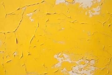Yellow Peeling Paint on Wall Texture