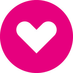 VECTOR LOVE ICON. FLAT PINK COLOR. EPS 10