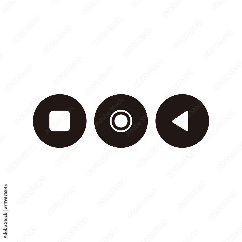 Poster Video player icon vector. Video player vector icon. Video player vector icon. resources graphic element design. Vector illustration with application and technology UI themes
