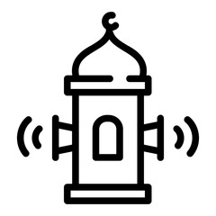 adhan outline icon