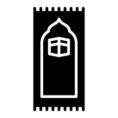 prayer glyph icon