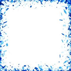 Icy Blue Frame Explosion
