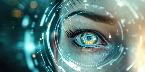 eye of the technology concept. 