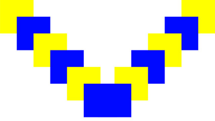 Fototapeta premium yellow and blue squares backgrounds, backgrounds elegant designs, background made of cubes