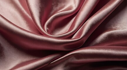 Fototapeta premium Shiny smooth wavy folds of pink grunge silk satin velvet material texture from Generative AI
