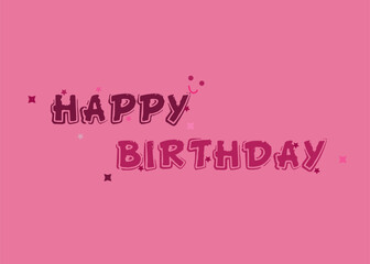 Abstract happy birthday background design.