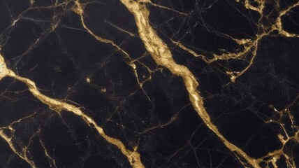Black marble with a golden pattern.