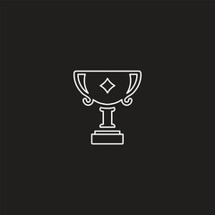 Best champions cup trophy vector design. Champion cup winner trophy award.