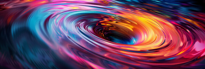 a colorful swirl with bright colors, generative AI